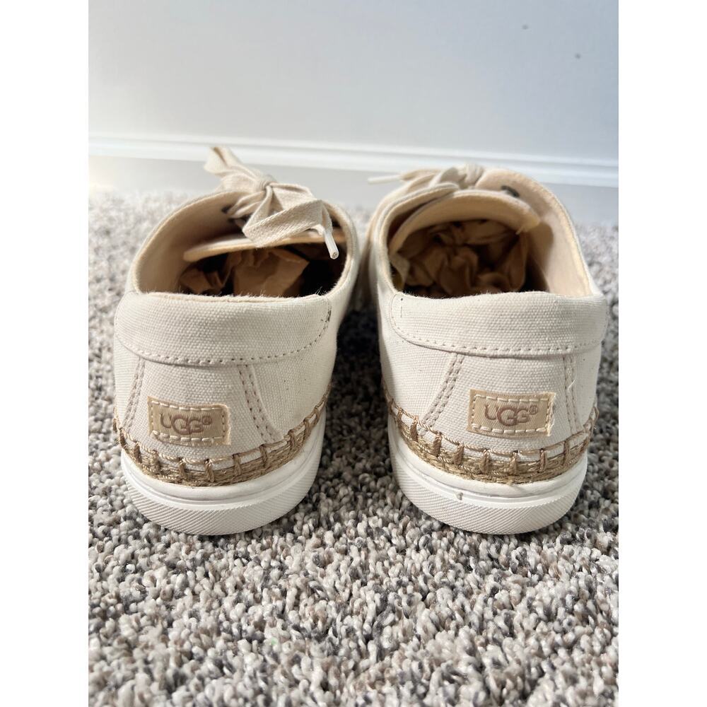 UGG Australia eyan 11 white wall canvas sneakers women's size 8.5 - Picture 5 of 7